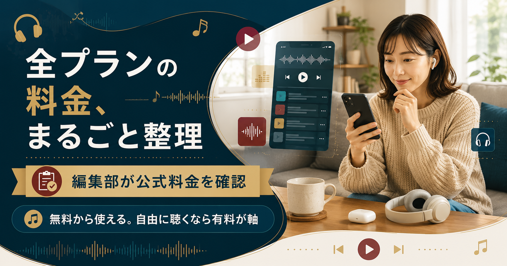 アマゾンミュージック全料金プランを整理した図