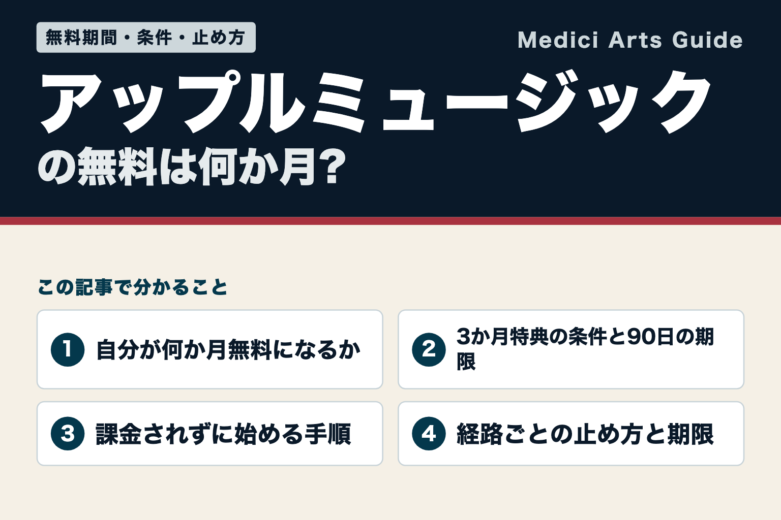 アップルミュージックの無料体験(この記事で分かること)